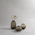 Smoky Mini Vases Assorted, Turquoise, Set of Three